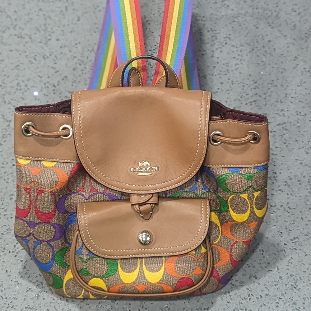 Coach Rainbow Mini backpack